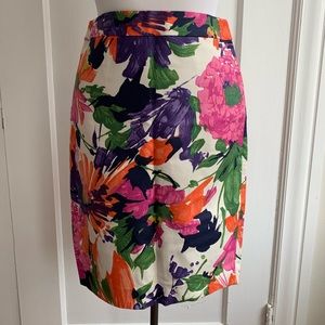 NWT J.Crew Floral Pencil Skirt Size 2